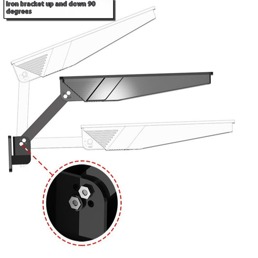 Lámpara Solar de Pared con Sensor de Movimiento para Jardín - Image 3