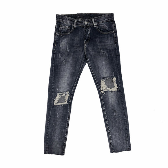 Men's Distressed Knee Urban Style Jeans