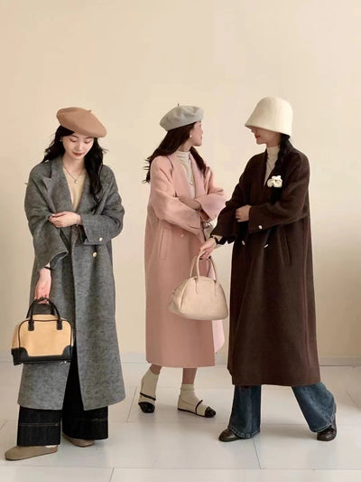 Abrigo de Lana Oversize Tipo Blazer Largo - Image 11