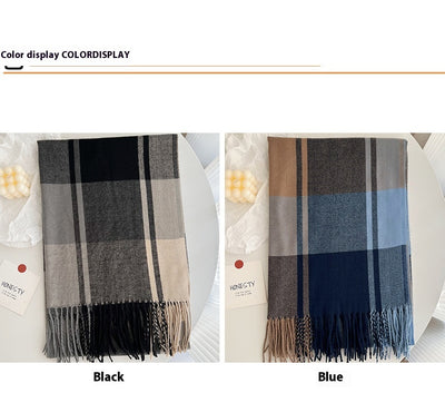 Chal Pashmina Escocés con Borlas para Mujer - Tejido Grueso y Cálido - Image 18