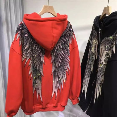 Abrigo Sudadera Acolchado de Lujo con Bordado Pesado y Detalles Brillantes - Image 3
