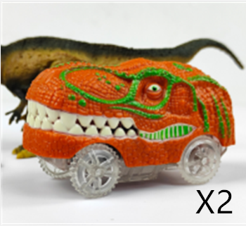 Juguete de Carrera en Pista Eléctrica Tiranosauro Dinosaurio Ensamblable con Simulación - Image 28