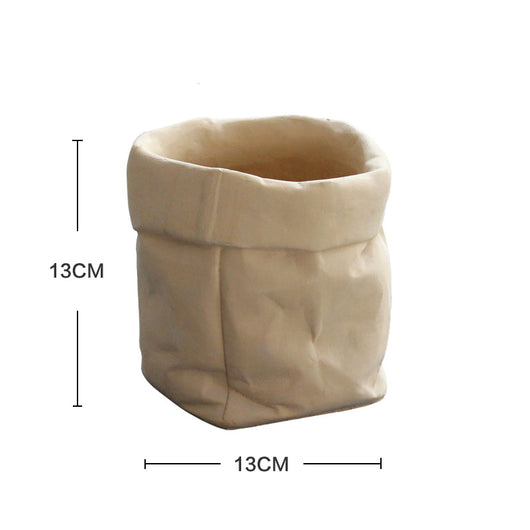 Maceta de Tela y Cuero - Diseño Minimalista y Funcional - Image 9
