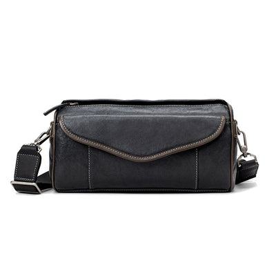 Bolsa Crossbody de Cuero Curtido al Vegetal para Hombre - Estilo Vintage - Image 6