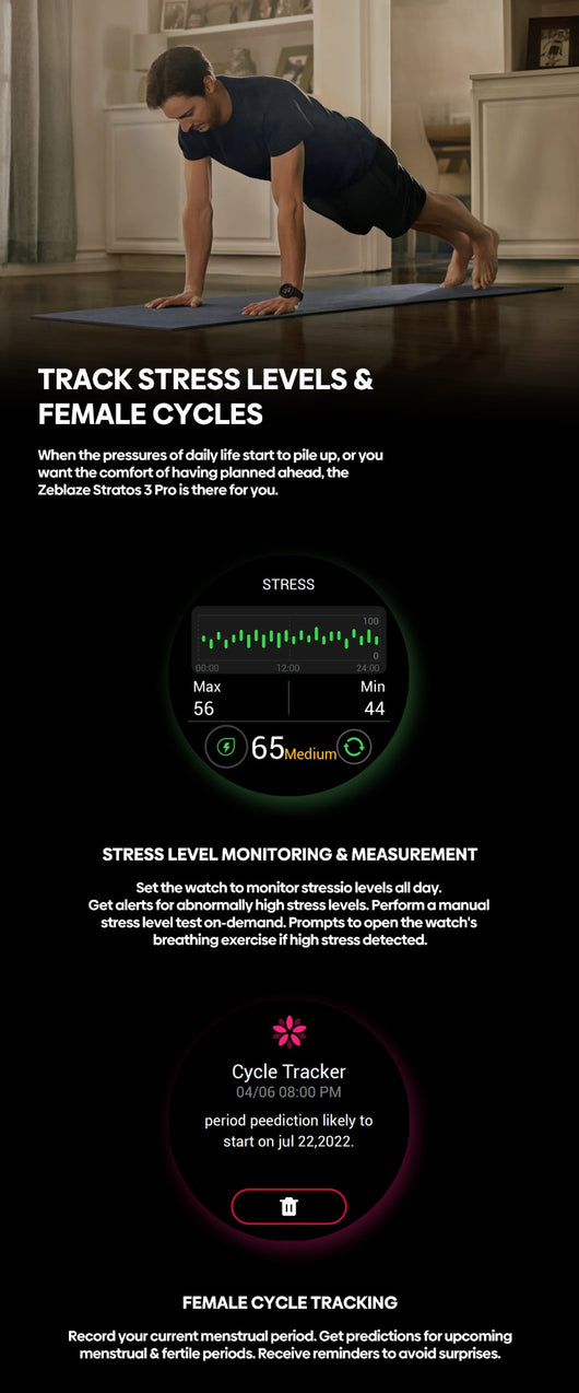 Reloj Inteligente Stratos3pro con GPS y Seguimiento de Movimiento - Image 23