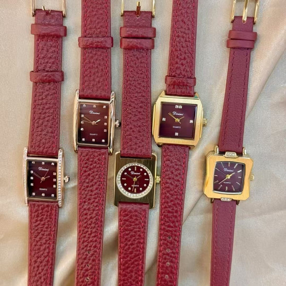 Reloj Elegante Alloy Ankela Rojo para Mujer