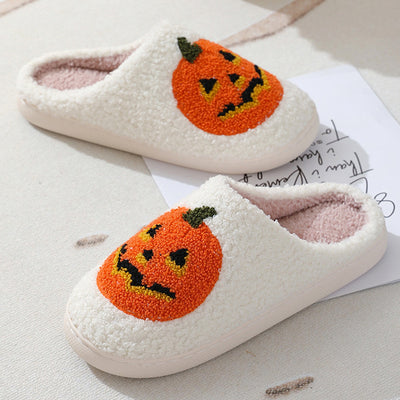 Pantuflas Cálidas Calabaza Halloween para Parejas - Zapatos de Casa Cómodos Hombre y Mujer - Image 12