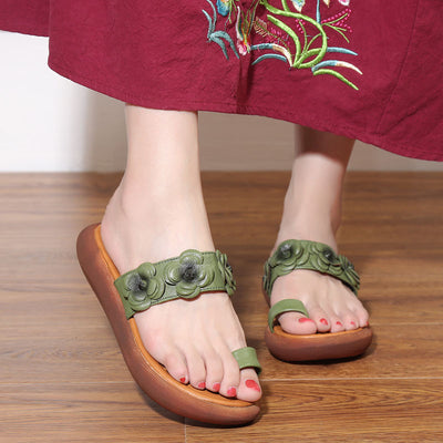 Sandalias Plataforma Mori con Flores de Cuero para Mujer - Image 8