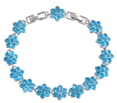 Pulsera Lotus de Diamantes Azules para Hombre - Cadena de Tenis Hip Hop Dopamina - Image 7