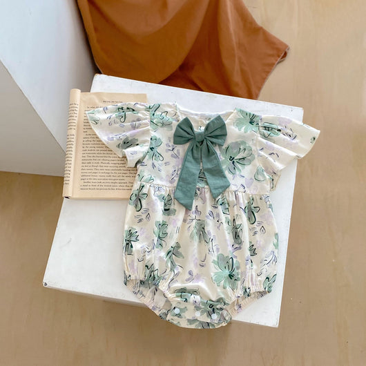 Mono Estampado con Lazo para Bebé Niña - Diseño Triangular - Image 23