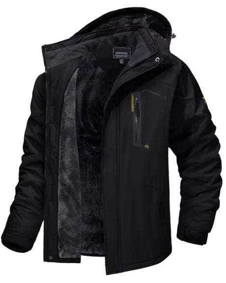 Chaqueta Térmica Impermeable para Hombre - Abrigo Grueso Invierno y Otoño