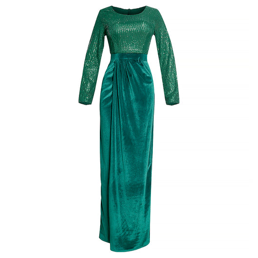 Vestido de Noche Africano con Lentejuelas para Banquetes - Image 5