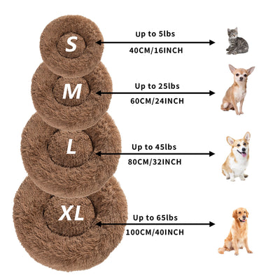 Cama Donut para Perros - Cómoda Felpa Suave Lavable - Image 90
