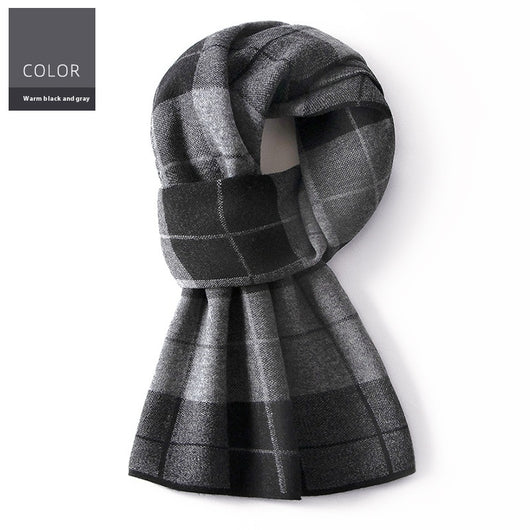 Bufanda Cuadros para Hombre Reversible - Abrigo Invierno Doble Cara - Image 5