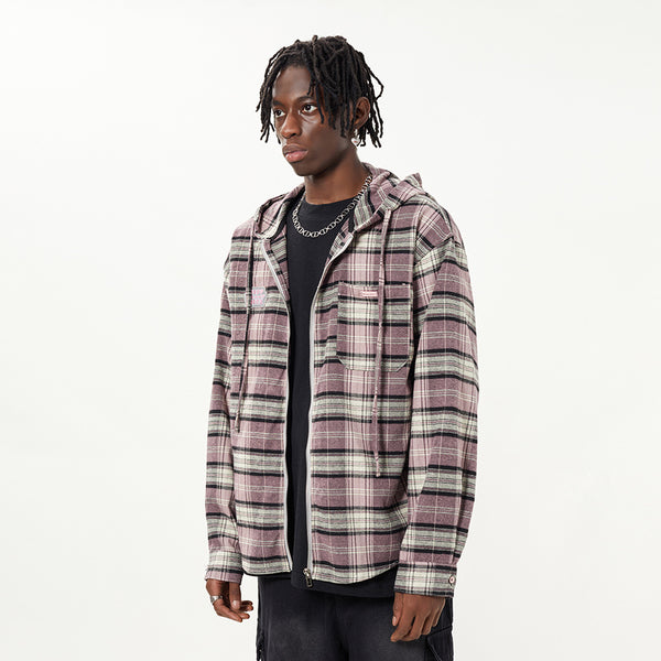 Chaqueta Camisa a Cuadros con Capucha