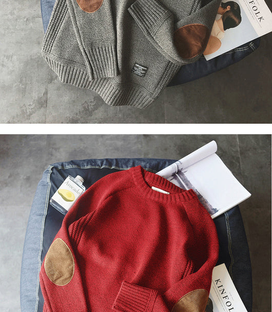 Suéter Retro Japonés de Color Sólido Estilo Coreano para Hombre - Image 17