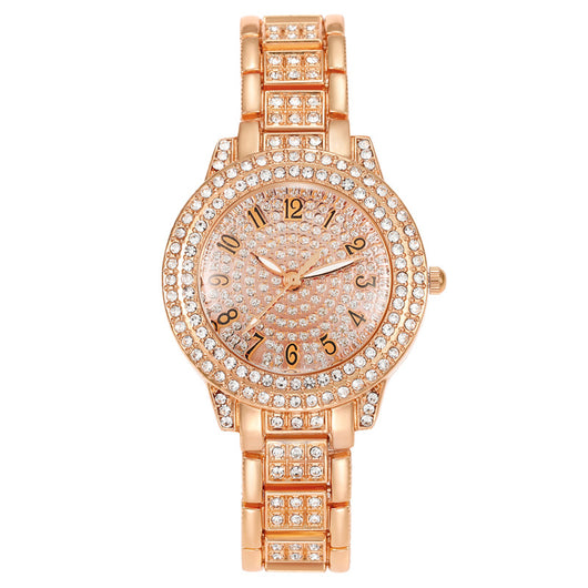 Reloj de Diamantes Digitales con Números Romanos y Brillantes para Mujer - Image 10