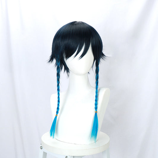 Peluca Trenzada Degradada Antideformación Estilo Cosplay