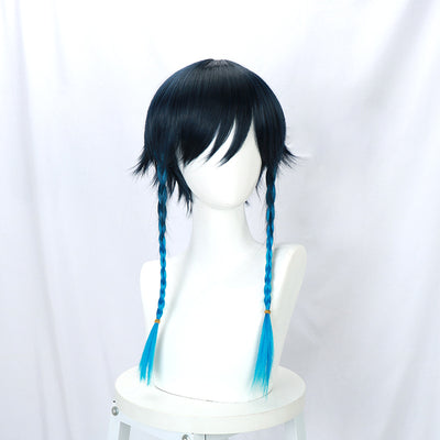 Peluca Trenzada Degradada Antideformación Estilo Cosplay