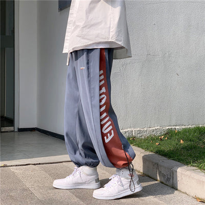 Pantalones Deportivos Estilo Coreano Tendencia Cintura Alta Corte Recto - Image 6