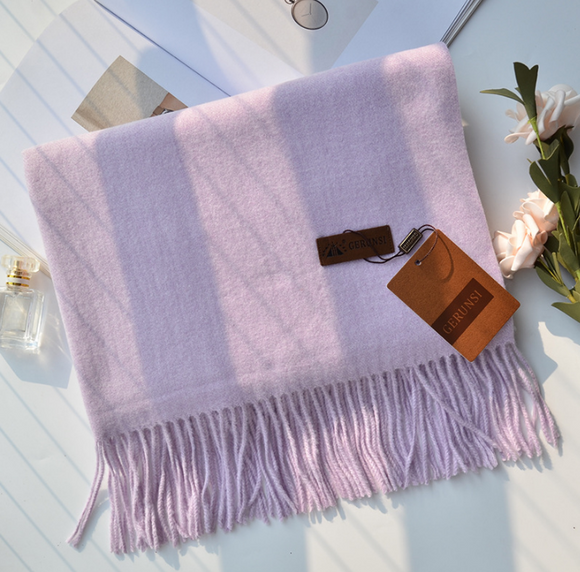 Bufanda de Cachemira Suave para Mujer - Colores Lisos y Cálidos