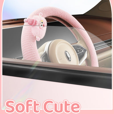 Funda Térmica de Peluche para Volante - Diseño Infantil Cartoon - Image 2