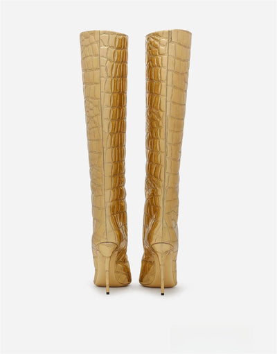 Botas Stiletto Leopardo con Punta Afilada para Mujer - Image 10