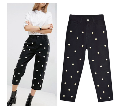 Pantalón Denim Ancho de Cintura Alta Recto - Image 14