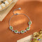 Pulsera de Plata 925 con Cristal Natural y Mariposa Incrustada