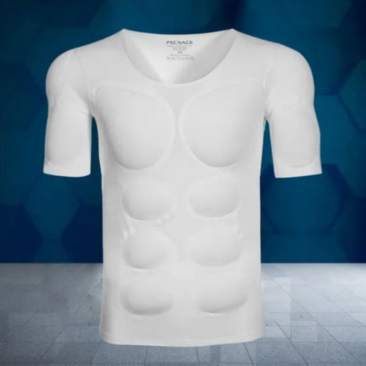 Camiseta Moldeadora con Relleno de Hombros Invisible para Hombre
