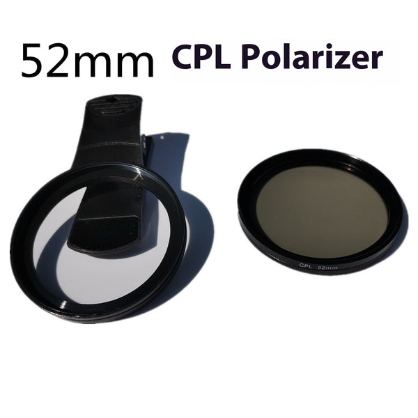 Filtro CPL Polarizador con Lentes Reflectantes para Fotografía y Móvil