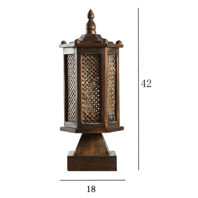 Lámpara de Mesa Retro Bambú para Mesita de Noche - Image 21