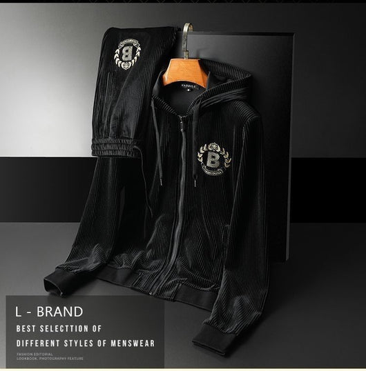Conjunto de Sudadera con Capucha y Pantalón Jogger para Hombre - Estilo Casual Otoño Invierno - Image 11