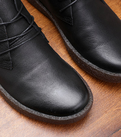 Botas Martin de Cuero Vintage Desgastado con Suela de Goma - Image 8