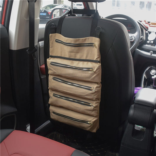 Bolsa Organizadora Canvas para Asiento de Auto - Gran Capacidad