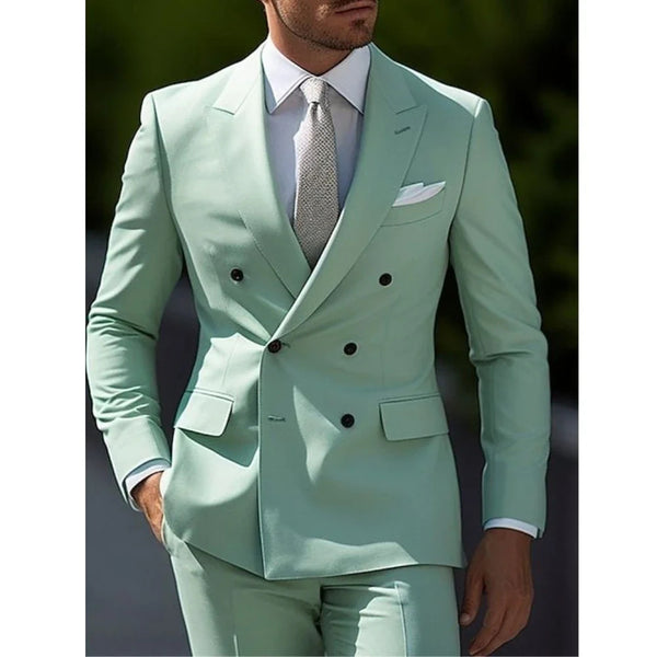 Trajes Formales Británicos de Dos Piezas para Hombre Ejecutivo