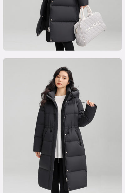 Abrigo Térmico Largo con Cintura Ajustable para Mujer - Chaqueta de Invierno Cálida - Image 11