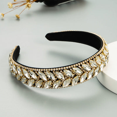 Diadema de Cristal con Diamantes Incrustados y Cadena de Garra para Mujer - Image 11