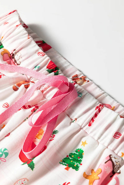 Pijama Navideño Espíritus Blancos - Conjunto Corto 2 Piezas - Image 9