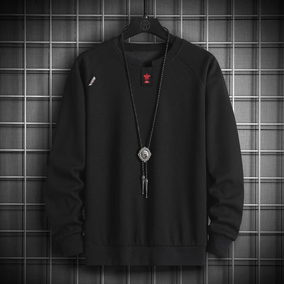 Sudadera Cuello Redondo con Parche Bordado de Cinco Estrellas - Image 8