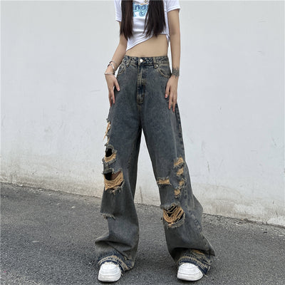 Jeans Rotos Estilo Harajuku para la Calle - Image 8