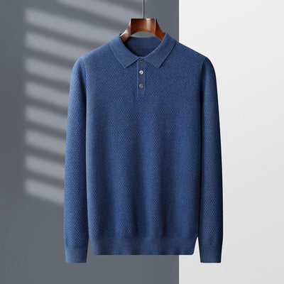 Suéter Polo de Cashmere para Hombre - Tejido Premium - Image 8