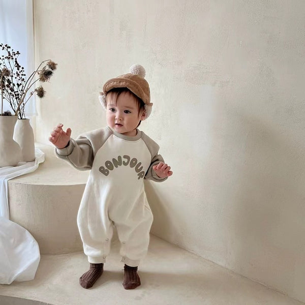Romper Casual Holgado con Letras para Escalada