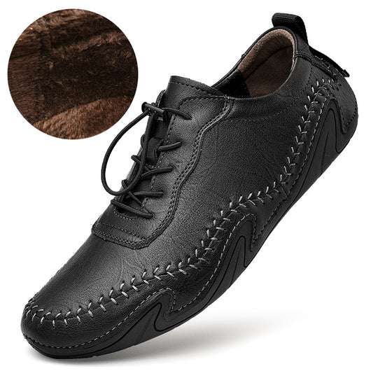 Zapatos de Cuero con Forro Polar para Invierno - Cierre Elástico Ajustable - Image 8