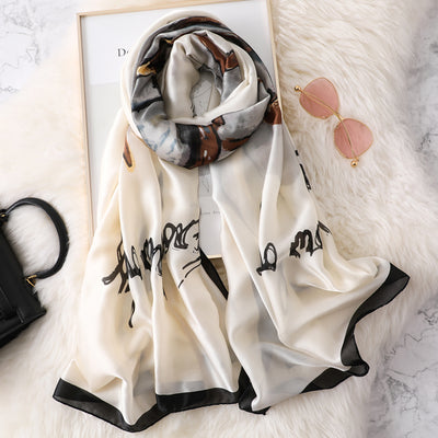 Pañuelo de Seda Estampado para Mujer - Diseño Elegante y Versátil - Image 19