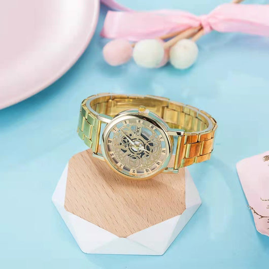 Reloj Mecánico de Acero Inoxidable con Esfera Transparente - Image 11
