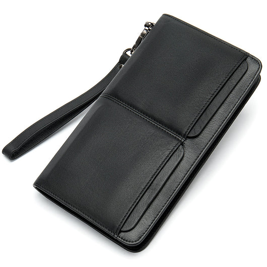 Cartera Larga Ejecutiva para Hombre Cuero Genuino Múltiples Compartimentos - Image 6