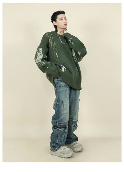 Suéter Holgado de Cuello Redondo para Hombre - Image 20