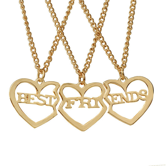 Collar Colgante Corazón Tres Pétalos Dorado - Joyería Elegante - Image 4