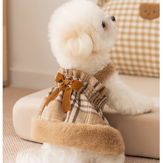 Conjunto de Abrigo y Falda para Perros Pequeños - Ropa Térmica de Invierno para Bichón Frisé y Gatos - Image 40